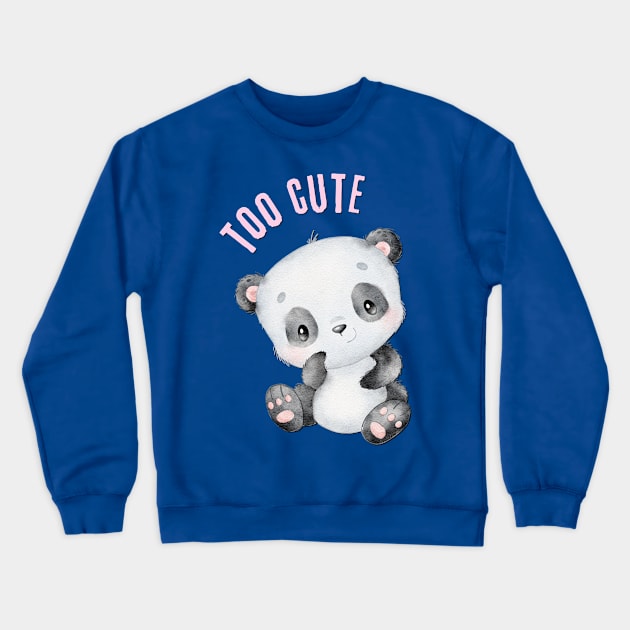 Smart Cookie I'm Cute and I know it Sweet little panda cute baby outfit Crewneck Sweatshirt by BoogieCreates